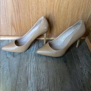 Tan high heels